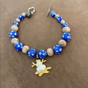 Snowman bracelet